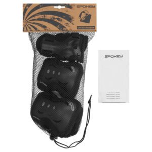 Spokey SHIELD set zwart kniebeschermers