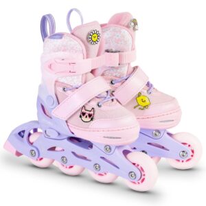Verstelbare kinderrollerskates - Roze - Maat 27-34 - Spokey POPPY