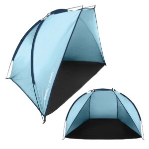 Strandtent Spokey Seashell blauw 200x120 cm