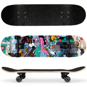 Skateboard Adela Madej zwart 78,7 cm