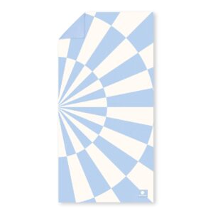 Sneldrogende strandhanddoek 160 x 80 cm zwart