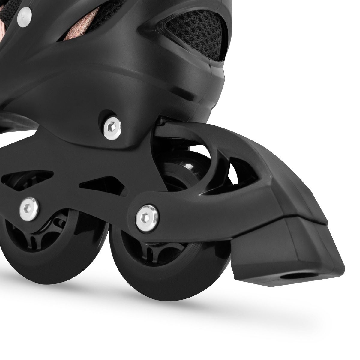 Verstelbare inline skates zwart-roze 31-42 Verstelbare inline skates zwart-roze 31-42