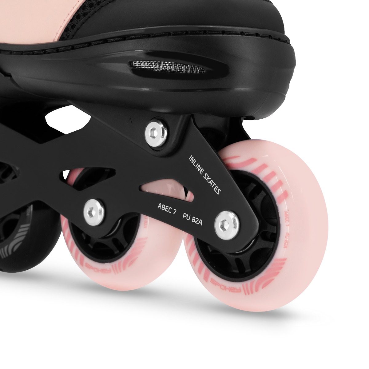 Verstelbare inline skates zwart-roze 31-42 Verstelbare inline skates zwart-roze 31-42