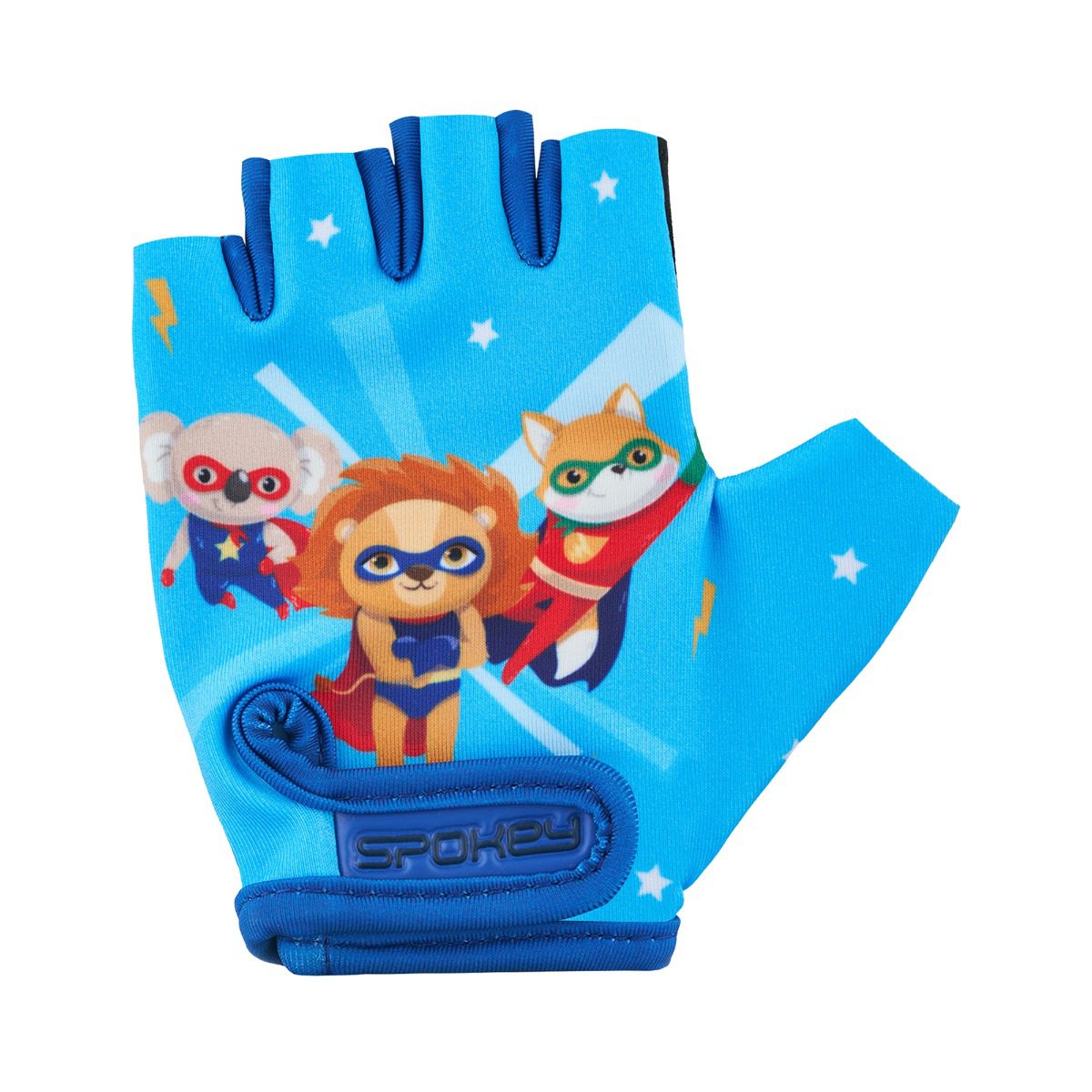 Spokey PLAY kinderfietshandschoenen blauw XS Spokey PLAY kinderfietshandschoenen blauw XS