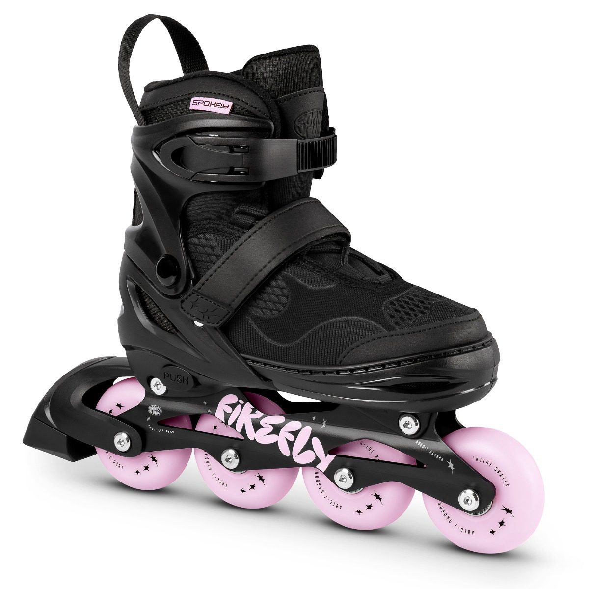 FIREFLY inline skates zwart roze 35-38 FIREFLY inline skates zwart roze 35-38