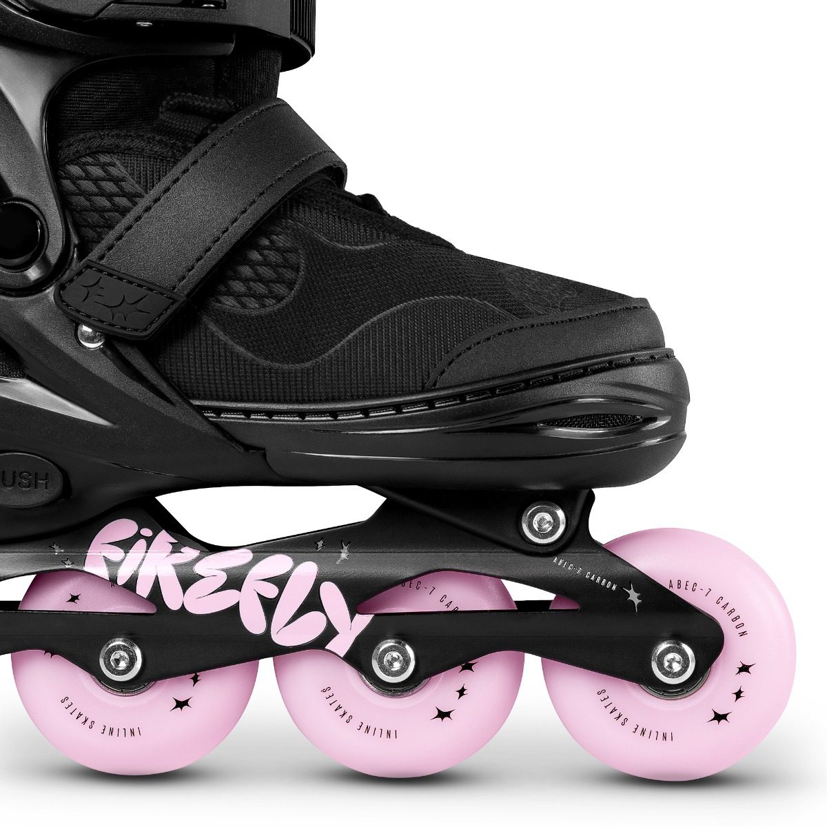 FIREFLY inline skates zwart roze 35-38 FIREFLY inline skates zwart roze 35-38