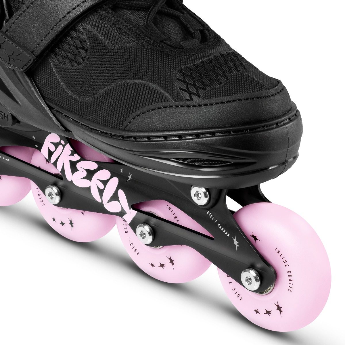 FIREFLY inline skates zwart roze 35-38 FIREFLY inline skates zwart roze 35-38