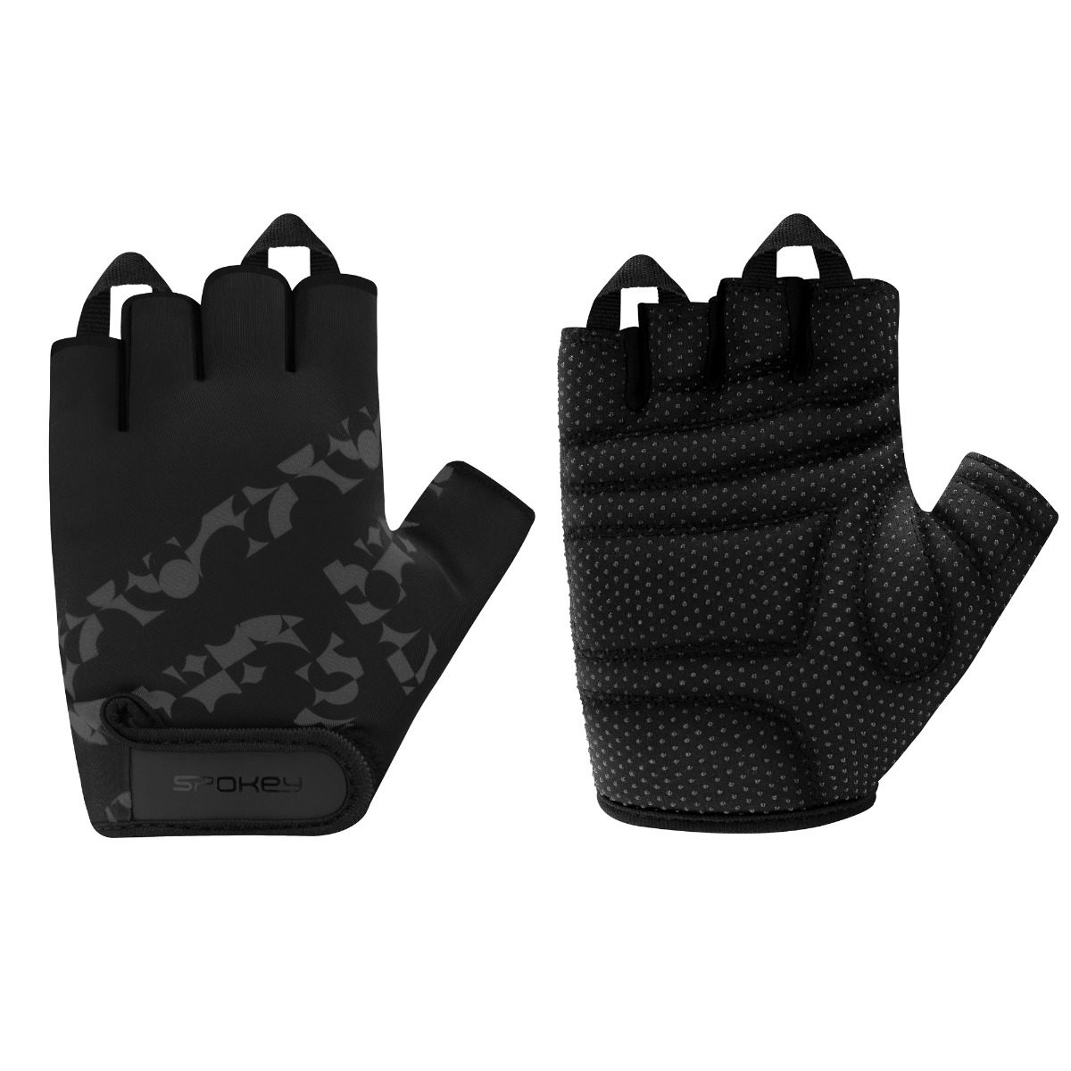 Fietshandschoenen zwart met grip Fietshandschoenen zwart met grip