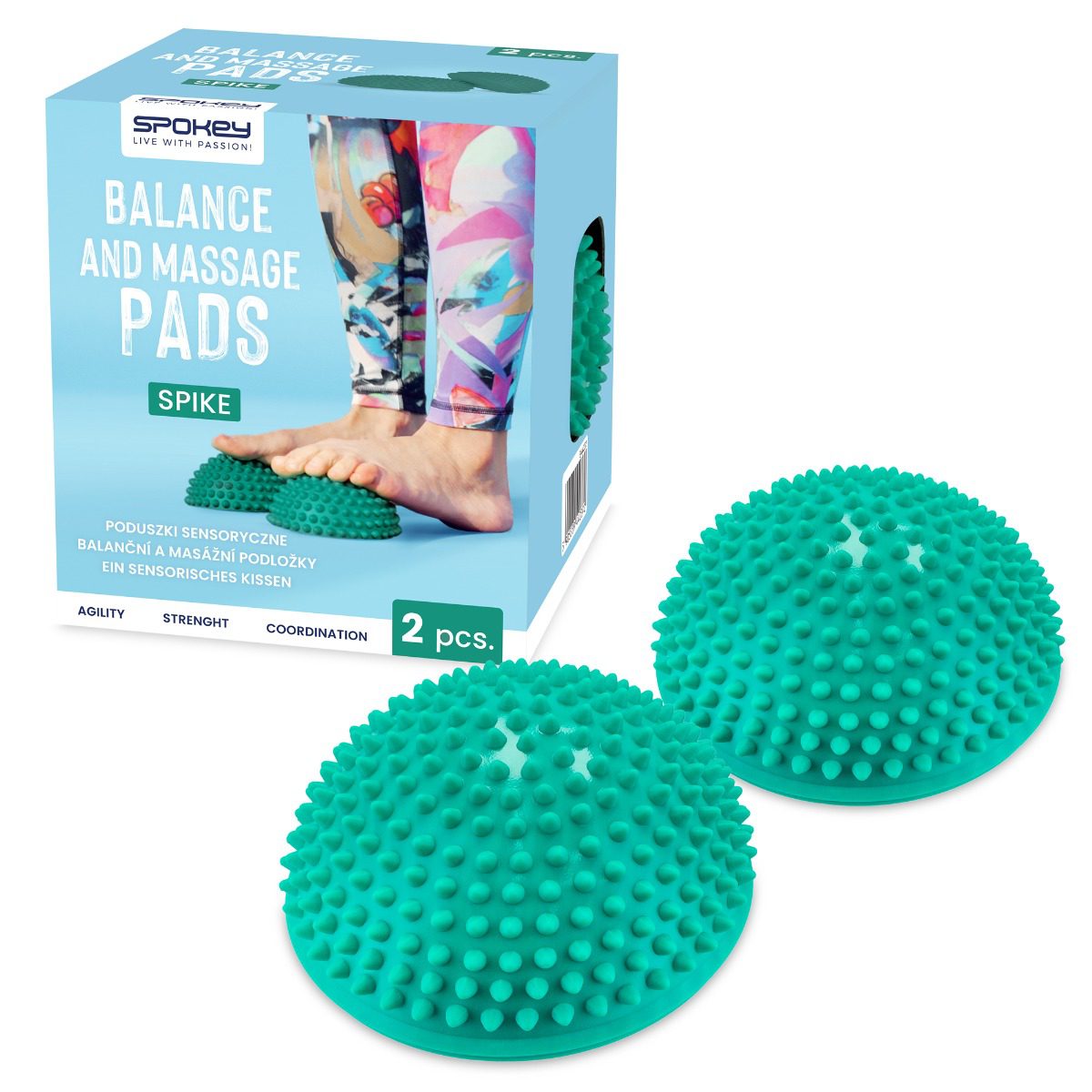 Spokey SPIKE sensopillow donker groen 16x8,5 cm Spokey SPIKE sensopillow donker groen 16x8,5 cm