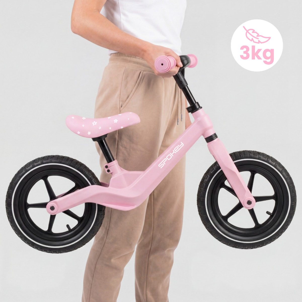 BROOMI loopfiets roze 12 inch BROOMI loopfiets roze 12 inch