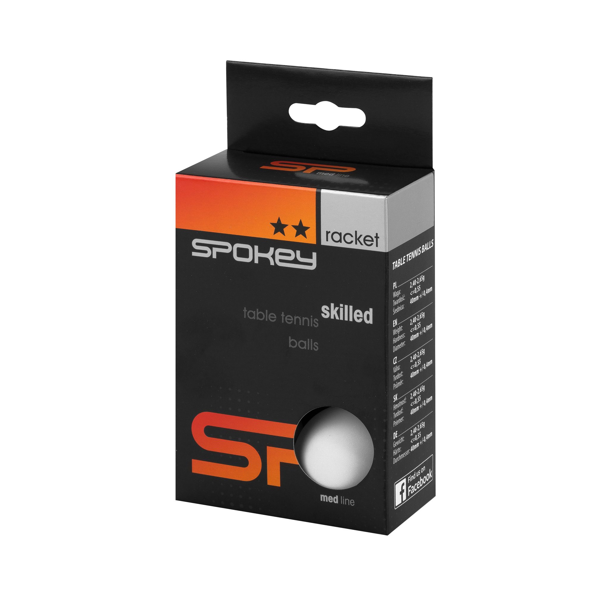 Spokey Skilled tafeltennisballen wit Spokey Skilled tafeltennisballen wit