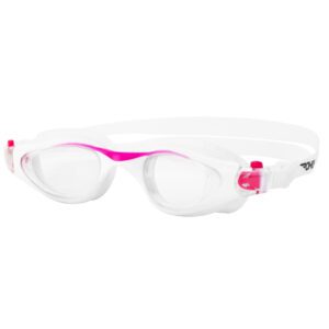 Zwembril Spokey PALIA wit/roze met anti-fog en UV-bescherming