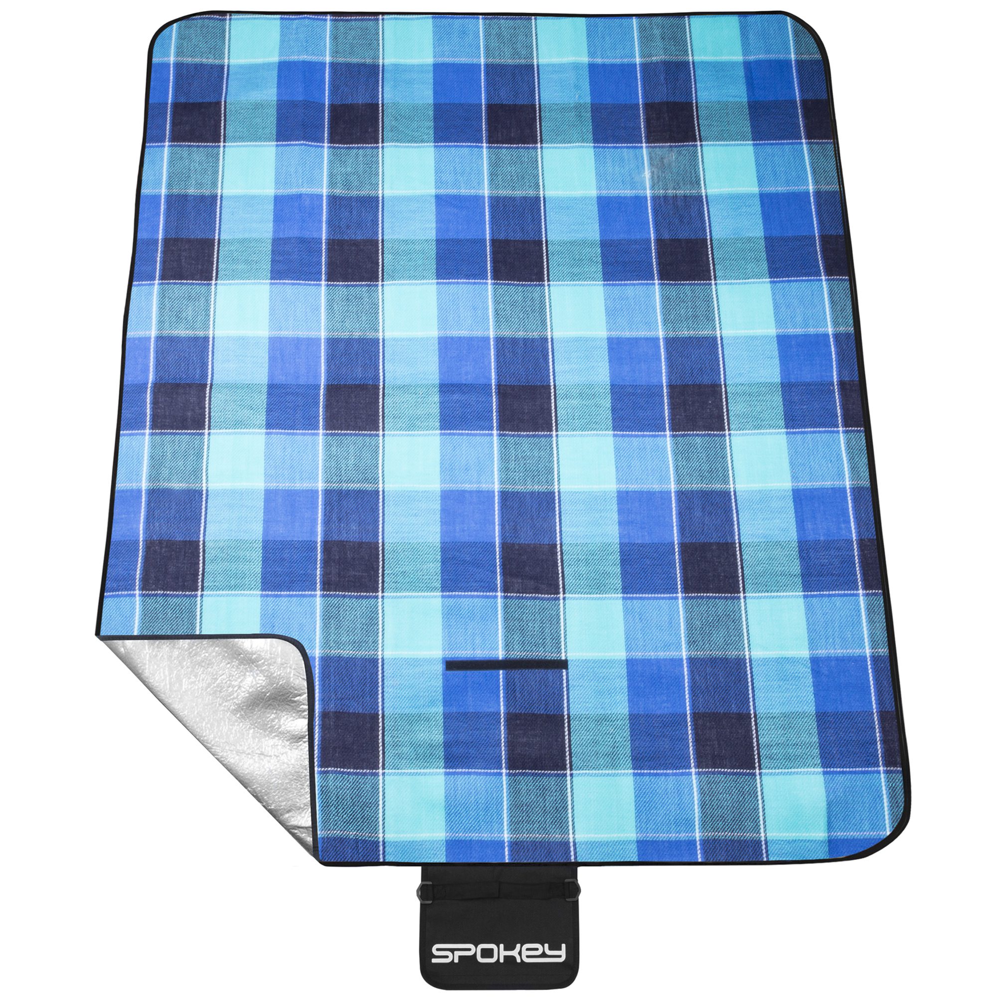 Spokey PICNIC FLANNEL picknickdeken 150x180 cm blauw Spokey PICNIC FLANNEL picknickdeken 150x180 cm blauw