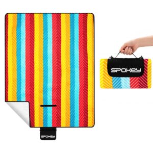 Picknickdeken - Tussenlaag van PE-schuim - Geïsoleerd - 130x150 cm - Gestreept - Incl. draagriem - Spokey PICNIC GRAIN