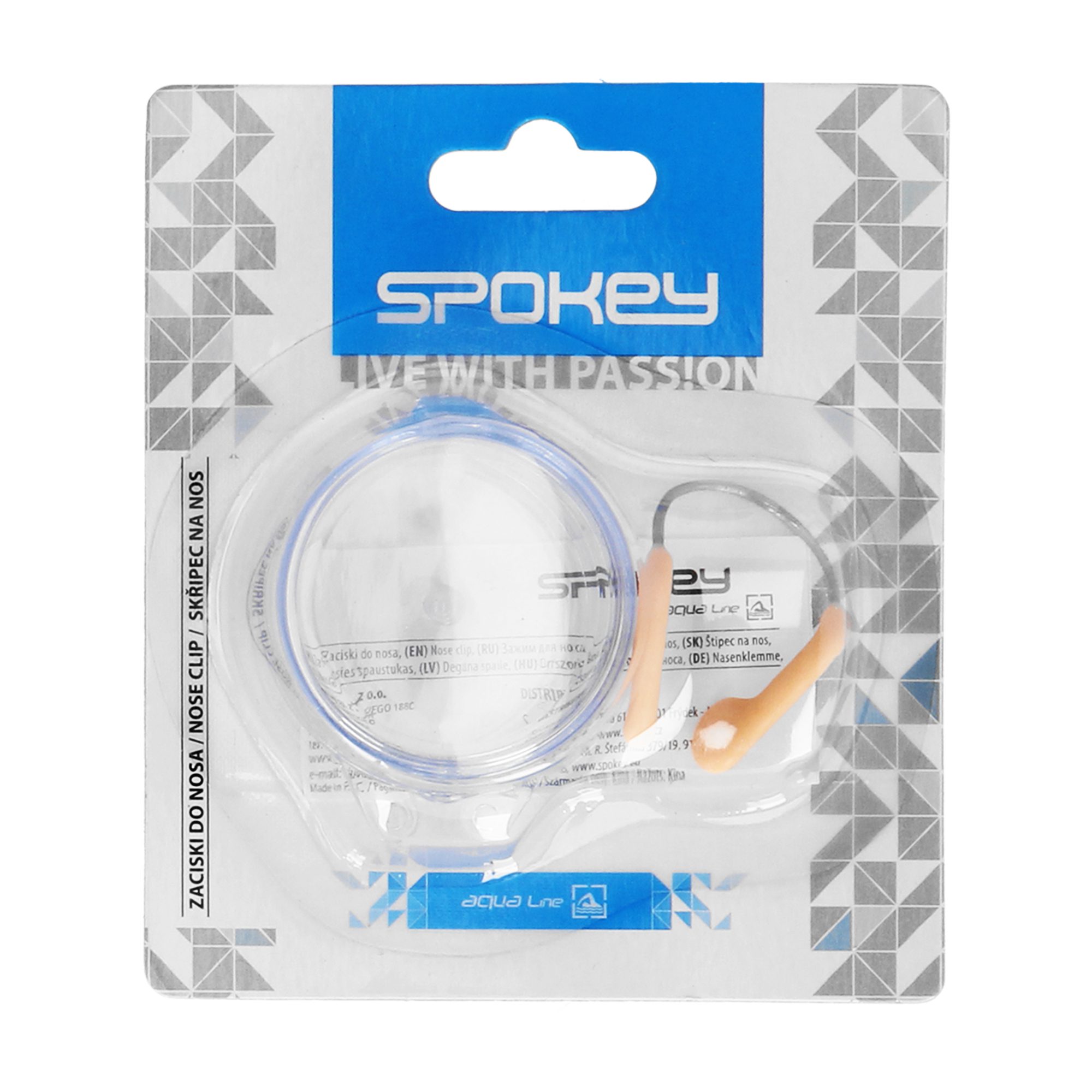Zwemmen neusclip transparant - Spokey SHRIMP Zwemmen neusclip transparant - Spokey SHRIMP