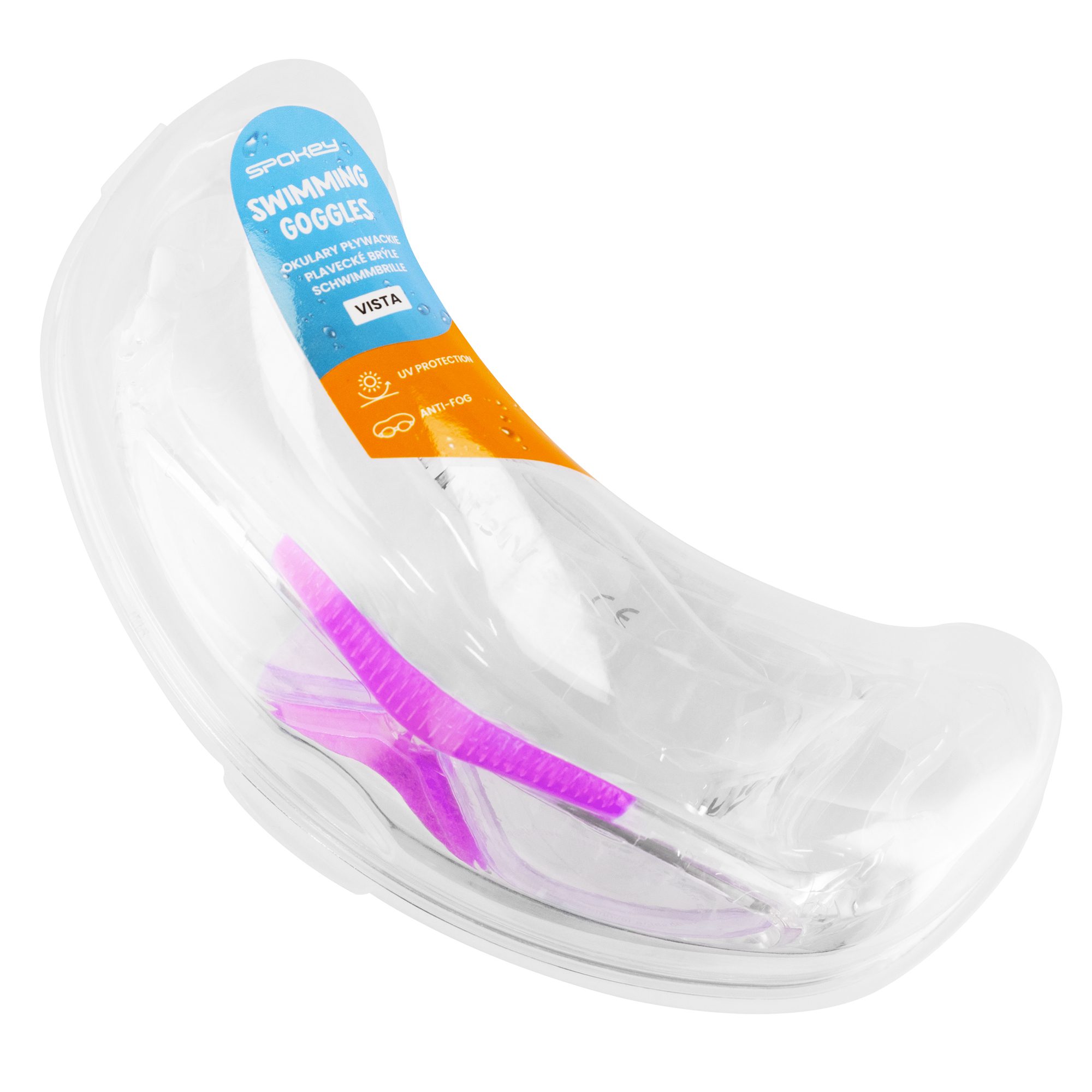 Zwembril voor kinderen roze Spokey VISTA JR - zwembrillen met anti-fog en UV bescherming Zwembril voor kinderen roze Spokey VISTA JR - zwembrillen met anti-fog en UV bescherming