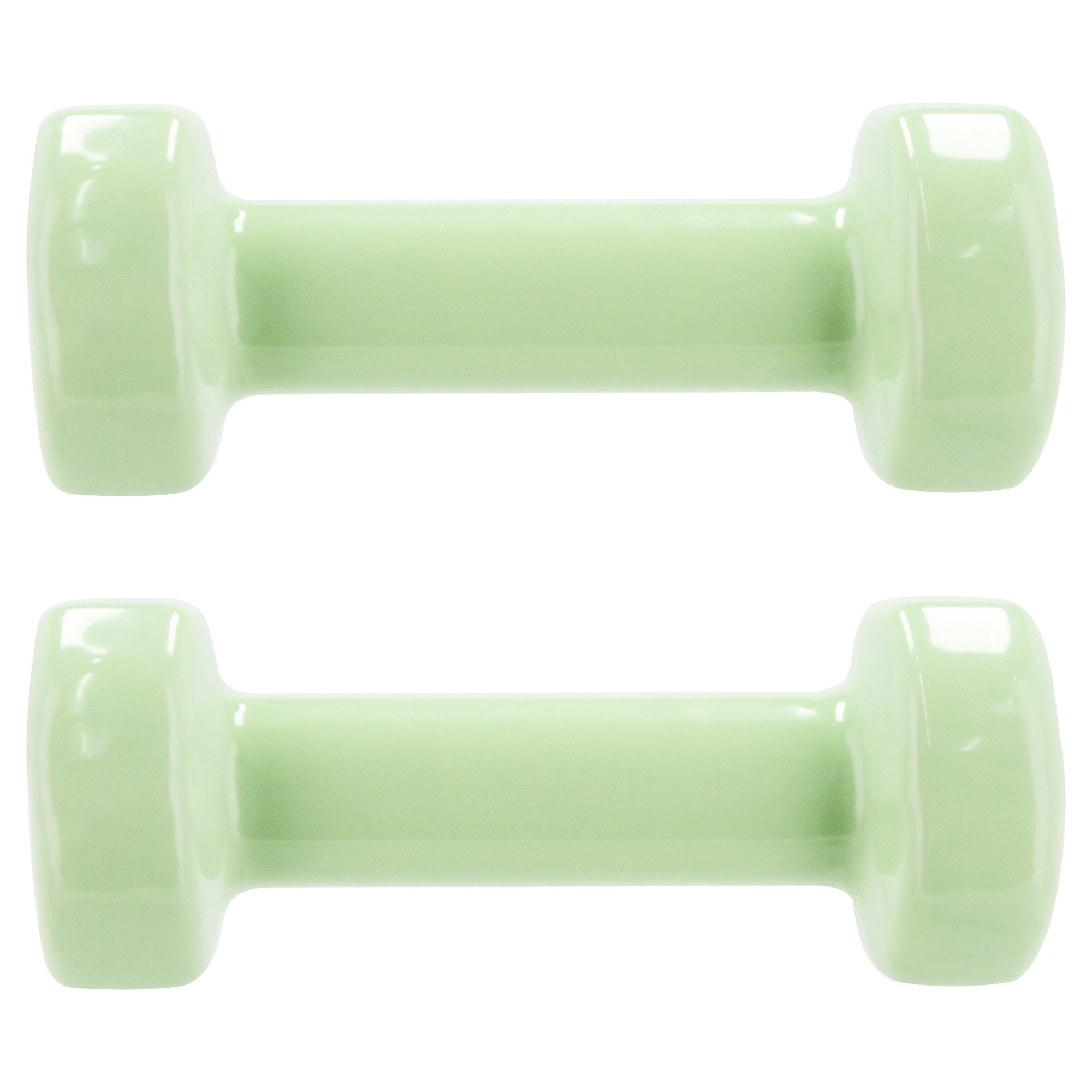 Vinyl dumbbells 2x1 kg groen - Spokey SHAPE Vinyl dumbbells 2x1 kg groen - Spokey SHAPE