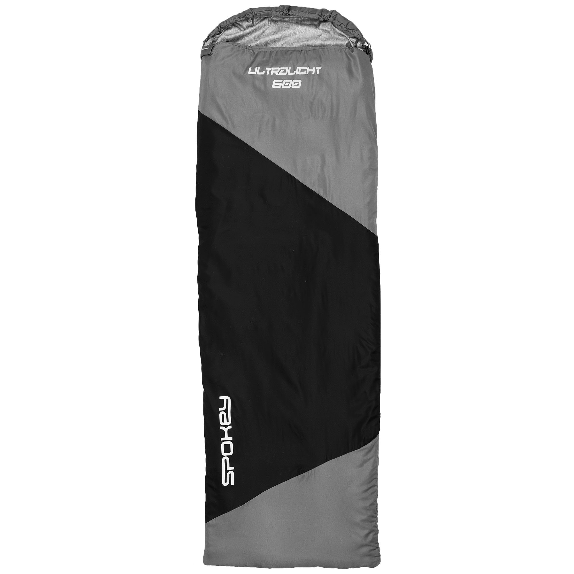 Spokey ULTRALIGHT 600II slaapzak zwart/grijs 210x75 cm Spokey ULTRALIGHT 600II slaapzak zwart/grijs 210x75 cm