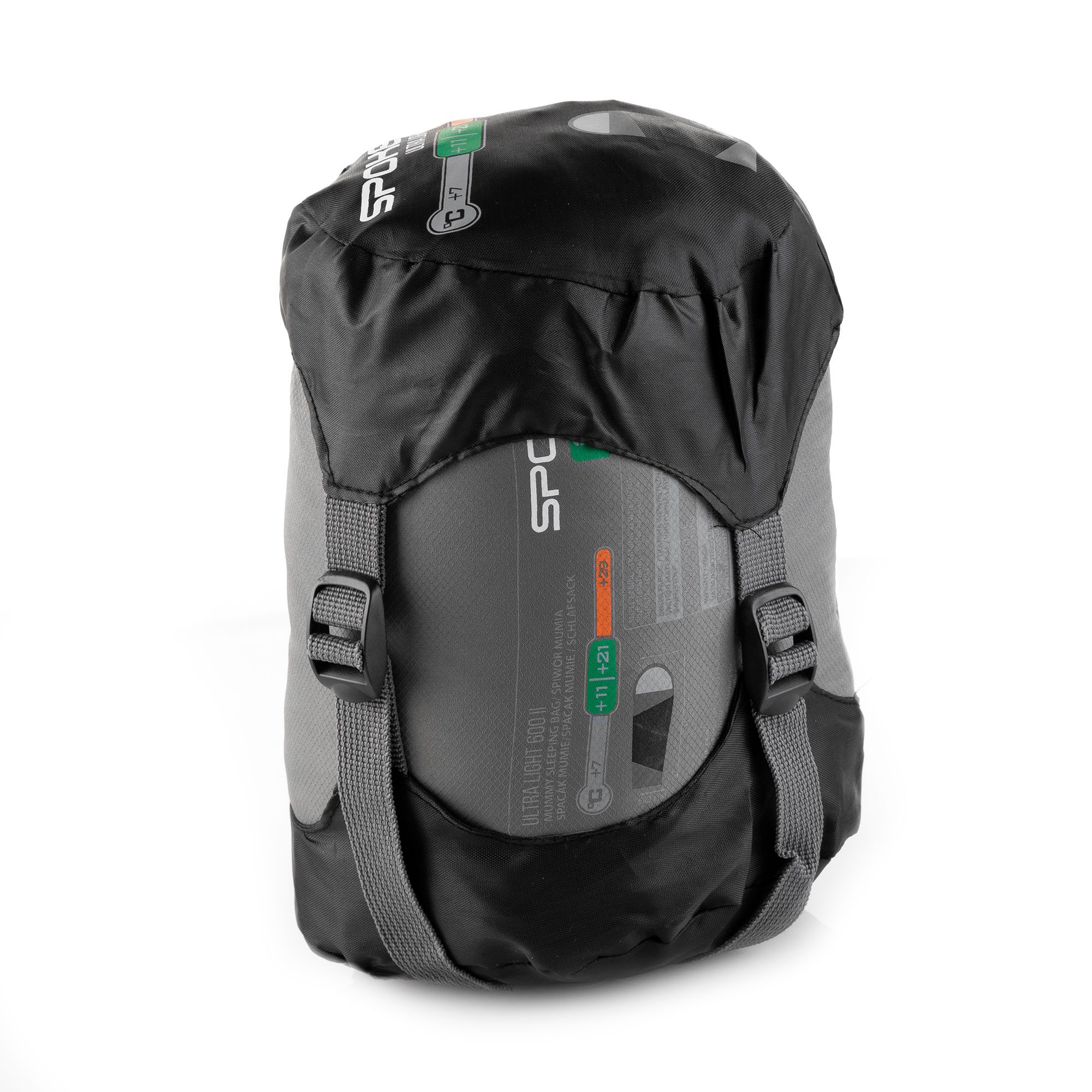 Spokey ULTRALIGHT 600II slaapzak zwart/grijs 210x75 cm Spokey ULTRALIGHT 600II slaapzak zwart/grijs 210x75 cm