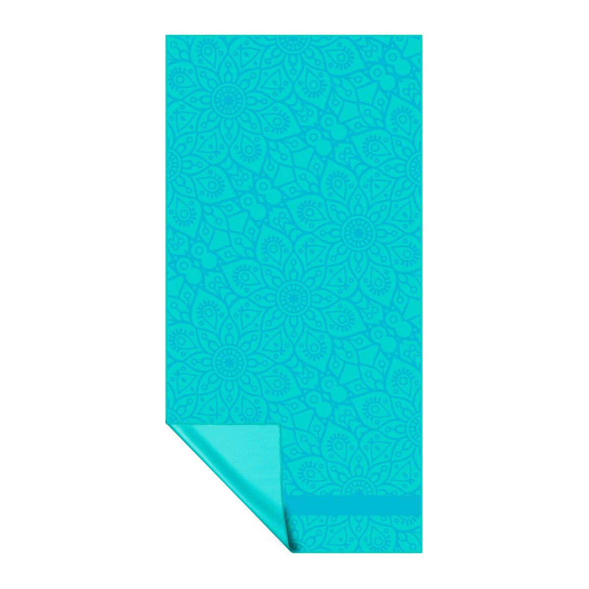 Mandala strandhanddoek 80x160 cm turquoise/blauw Mandala strandhanddoek 80x160 cm turquoise/blauw