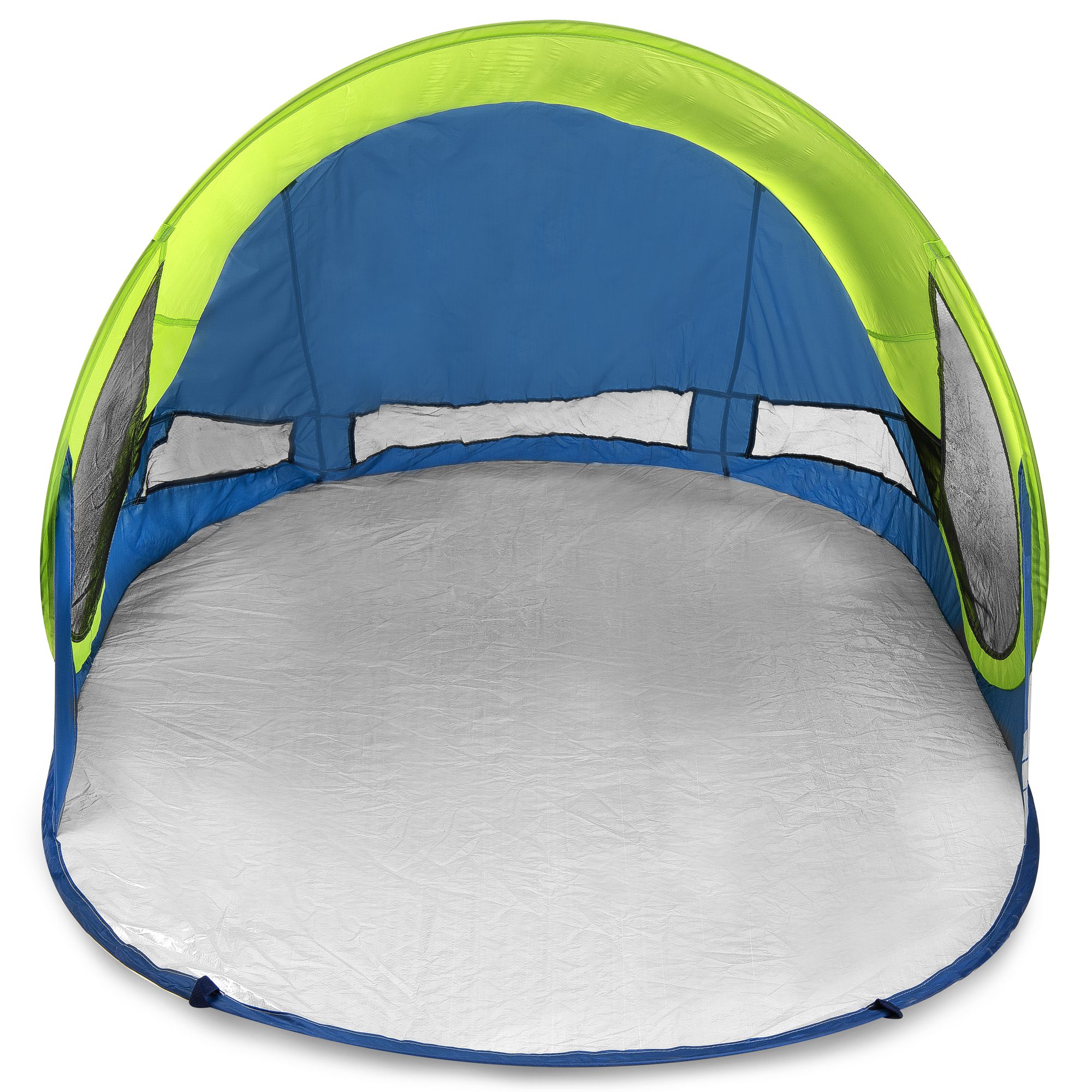 Pop-up Strandscherm - Strandtent - UV40 filter - Blauw / Geel - 190x120x90 cm - Spokey STRATUS Pop-up Strandscherm - Strandtent - UV40 filter - Blauw / Geel - 190x120x90 cm - Spokey STRATUS