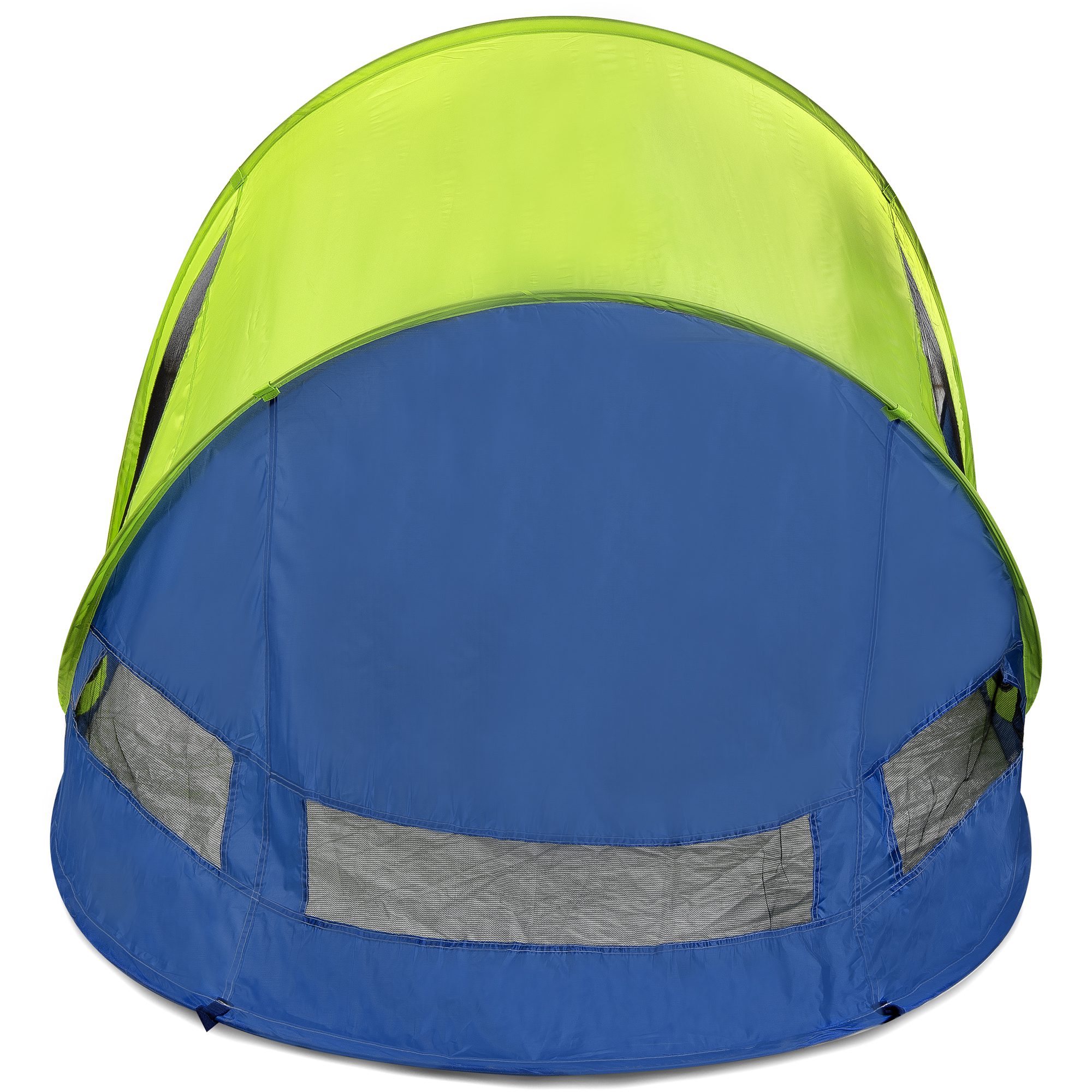 Pop-up Strandscherm - Strandtent - UV40 filter - Blauw / Geel - 190x120x90 cm - Spokey STRATUS Pop-up Strandscherm - Strandtent - UV40 filter - Blauw / Geel - 190x120x90 cm - Spokey STRATUS
