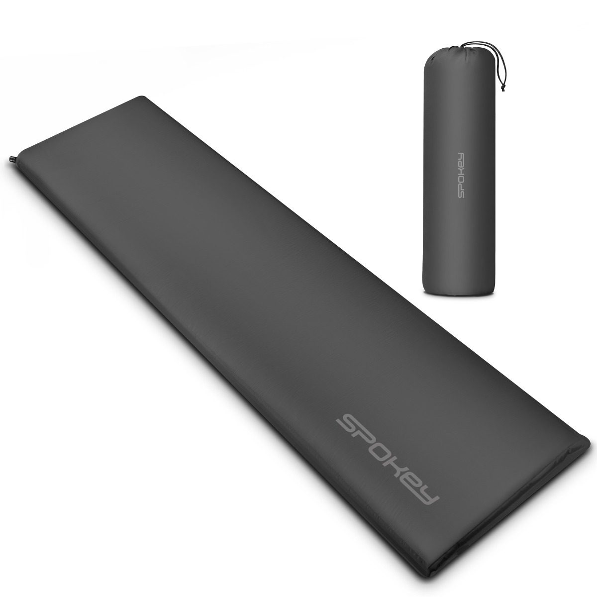 Zelfopblaasbare slaapmat grijs 180x50 cm R-Value 3 - Spokey FATTY Zelfopblaasbare slaapmat grijs 180x50 cm R-Value 3 - Spokey FATTY