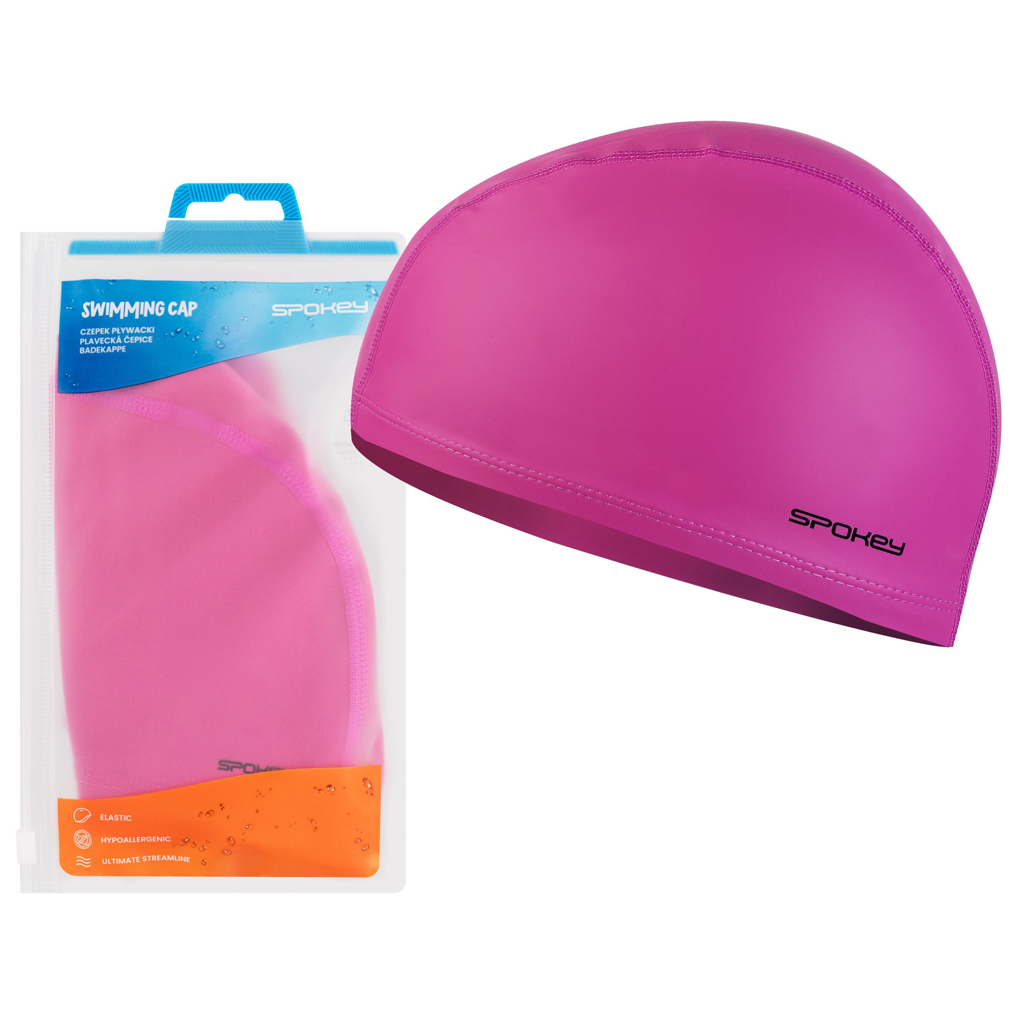 Coated badmuts roze silicone voor zwemmen - Spokey FOGI Coated badmuts roze silicone voor zwemmen - Spokey FOGI