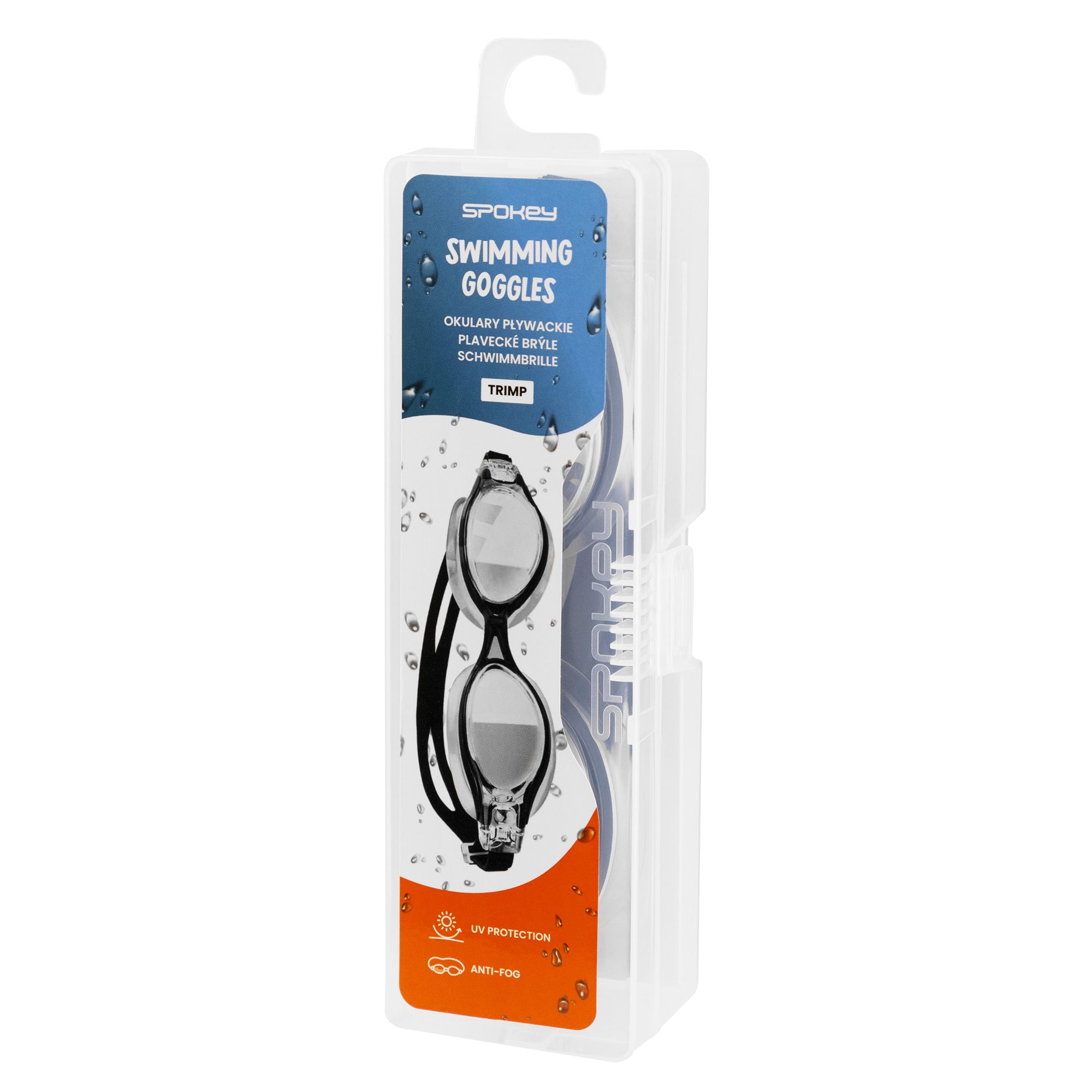 Zwarte zwembril Spokey TRIMP met anti-fog en UV-bescherming - SPOKEY TRIMP Zwarte zwembril Spokey TRIMP met anti-fog en UV-bescherming - SPOKEY TRIMP