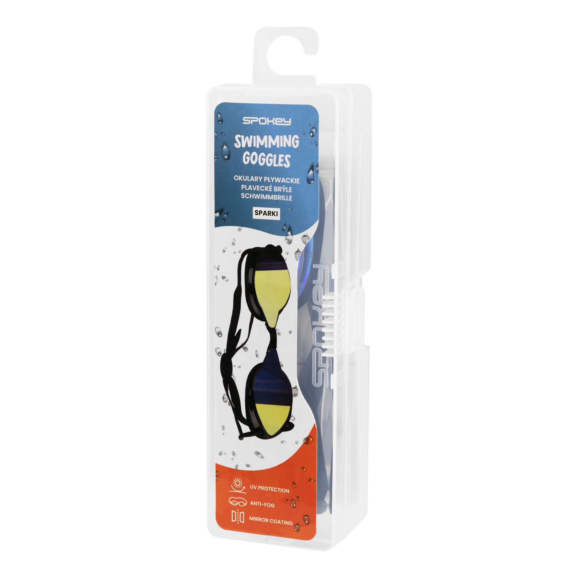 Zwembril Spokey SPARKI zwart met dubbele siliconen band Zwembril Spokey SPARKI zwart met dubbele siliconen band