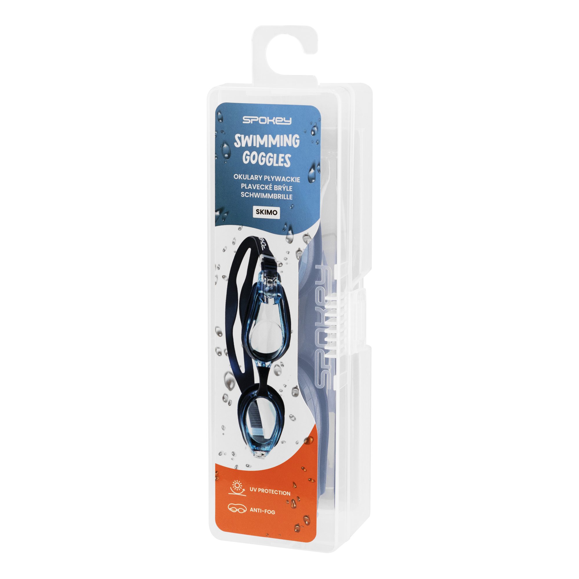 Zwembril Spokey SKIMO navy blue met Anti-Fog en UV-bescherming Zwembril Spokey SKIMO navy blue met Anti-Fog en UV-bescherming
