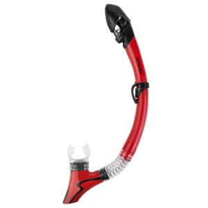 Droge snorkel rood Spokey BREM - veilig en comfortabel snorkelen