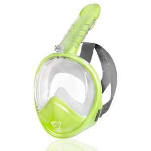 Volledige duikmasker voor kinderen groen - Spokey ZUMI JR
