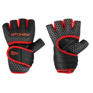 Spokey LAVA fitness handschoenen rood