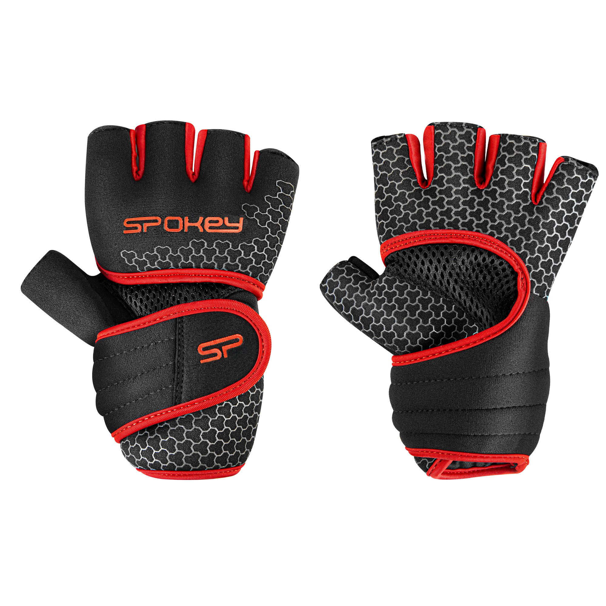 Spokey LAVA fitness handschoenen rood Spokey LAVA fitness handschoenen rood