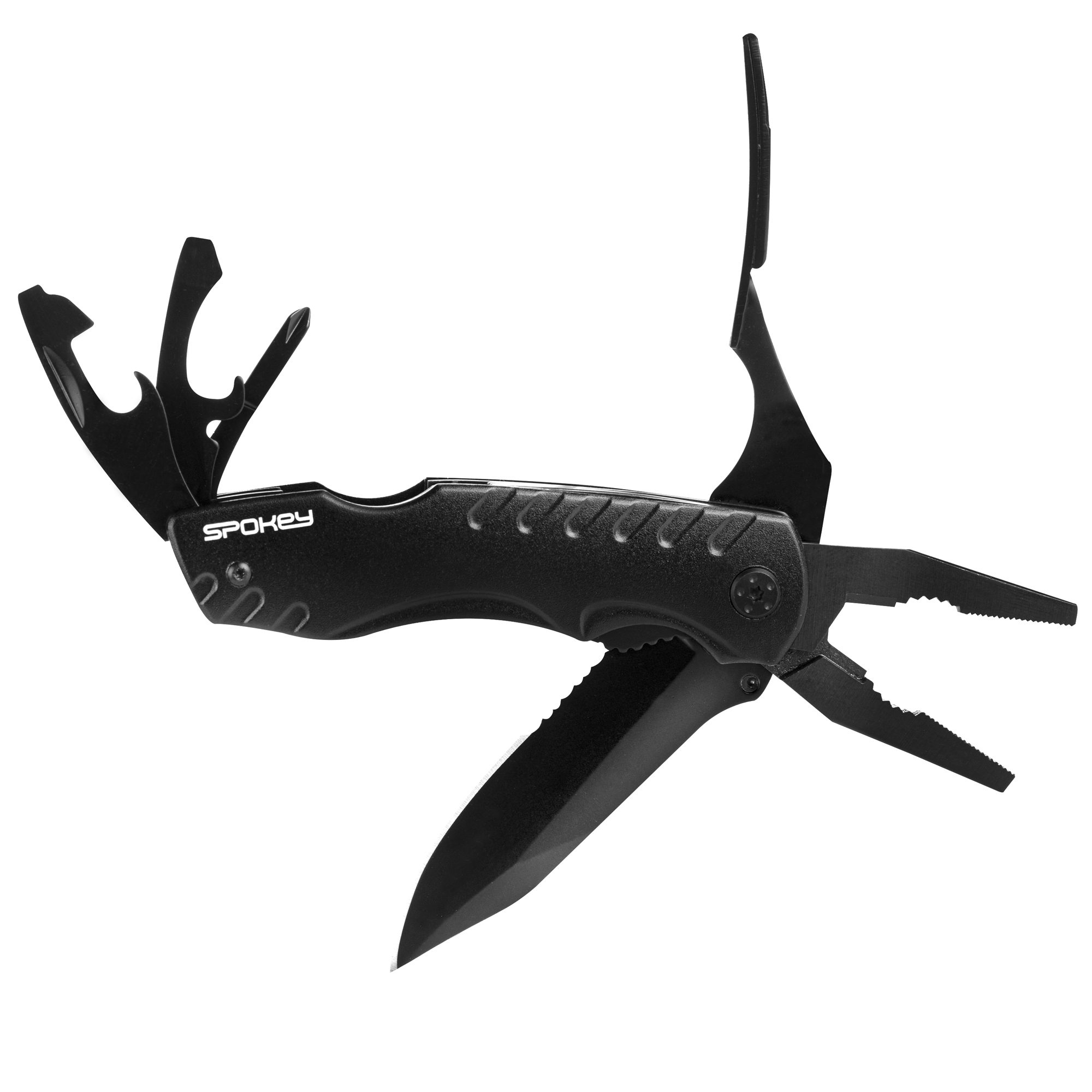 Multitool zwart met 8 functies - Spokey SX-ONE Multitool zwart met 8 functies - Spokey SX-ONE