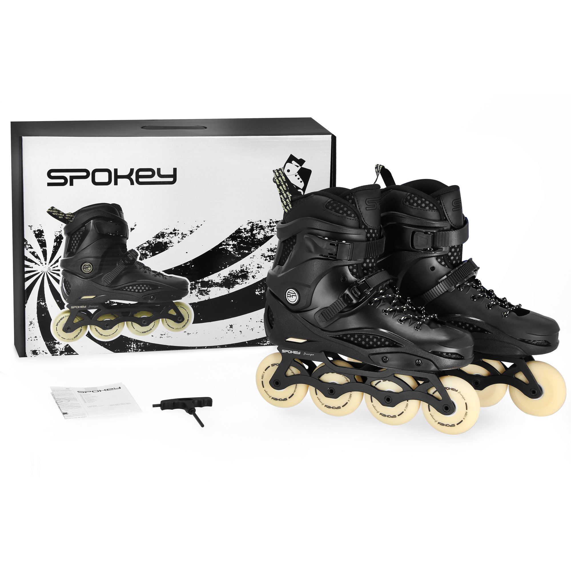 Professionele inline skates - Zwart - Spokey FREESPO Professionele inline skates - Zwart - Spokey FREESPO