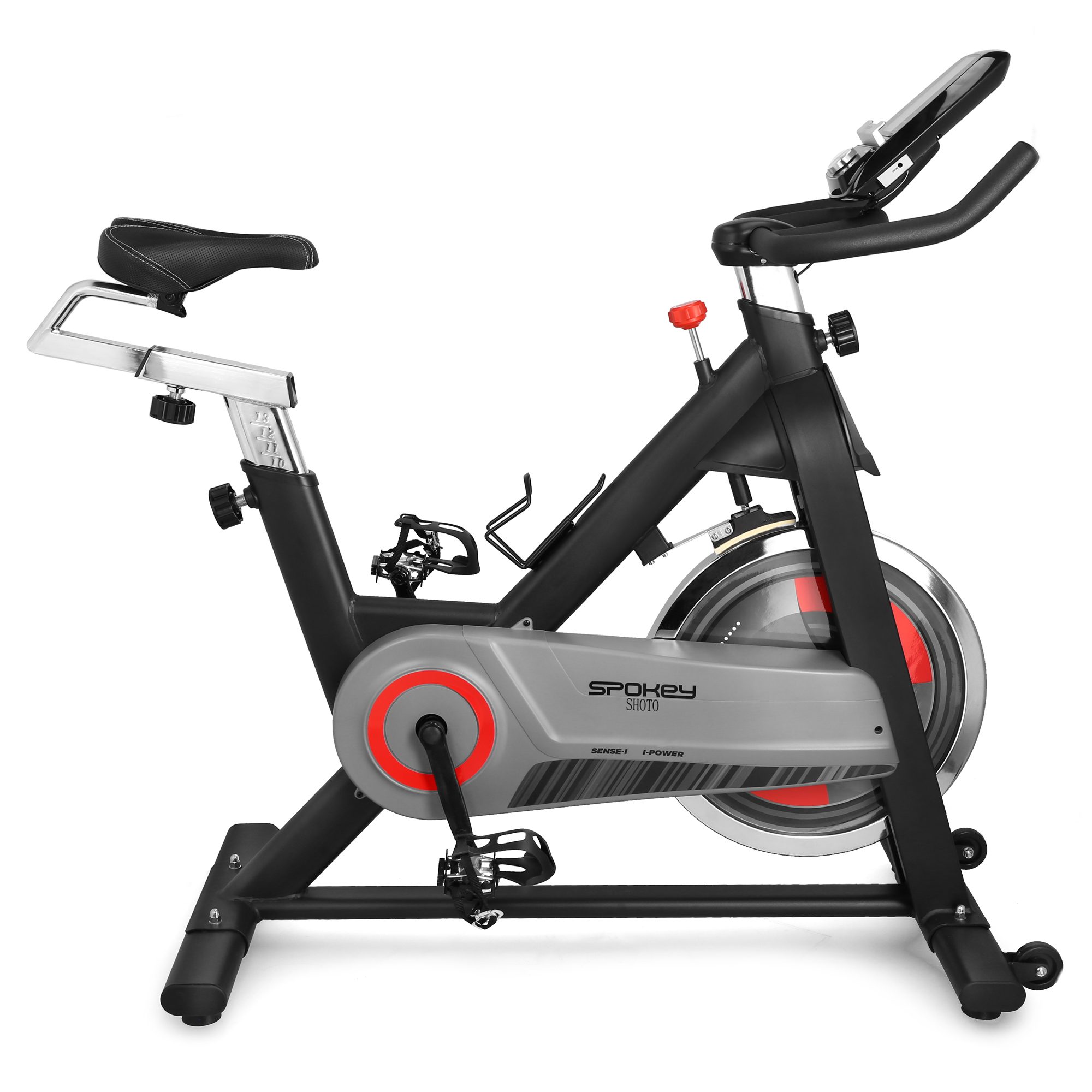 Spokey SHOTO spinning bike 18 kg zwart/grijs Spokey SHOTO spinning bike 18 kg zwart/grijs