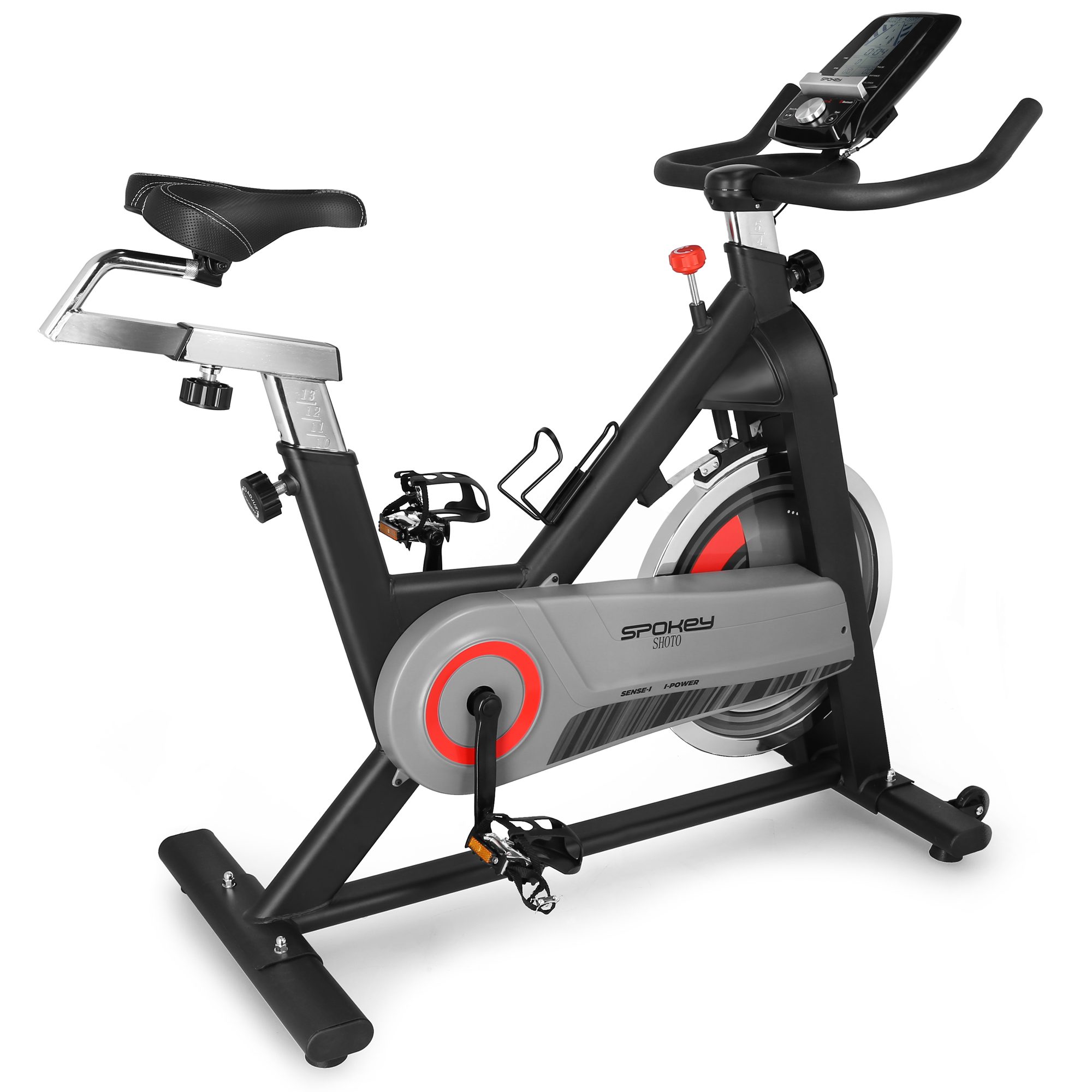 Spokey SHOTO spinning bike 18 kg zwart/grijs Spokey SHOTO spinning bike 18 kg zwart/grijs
