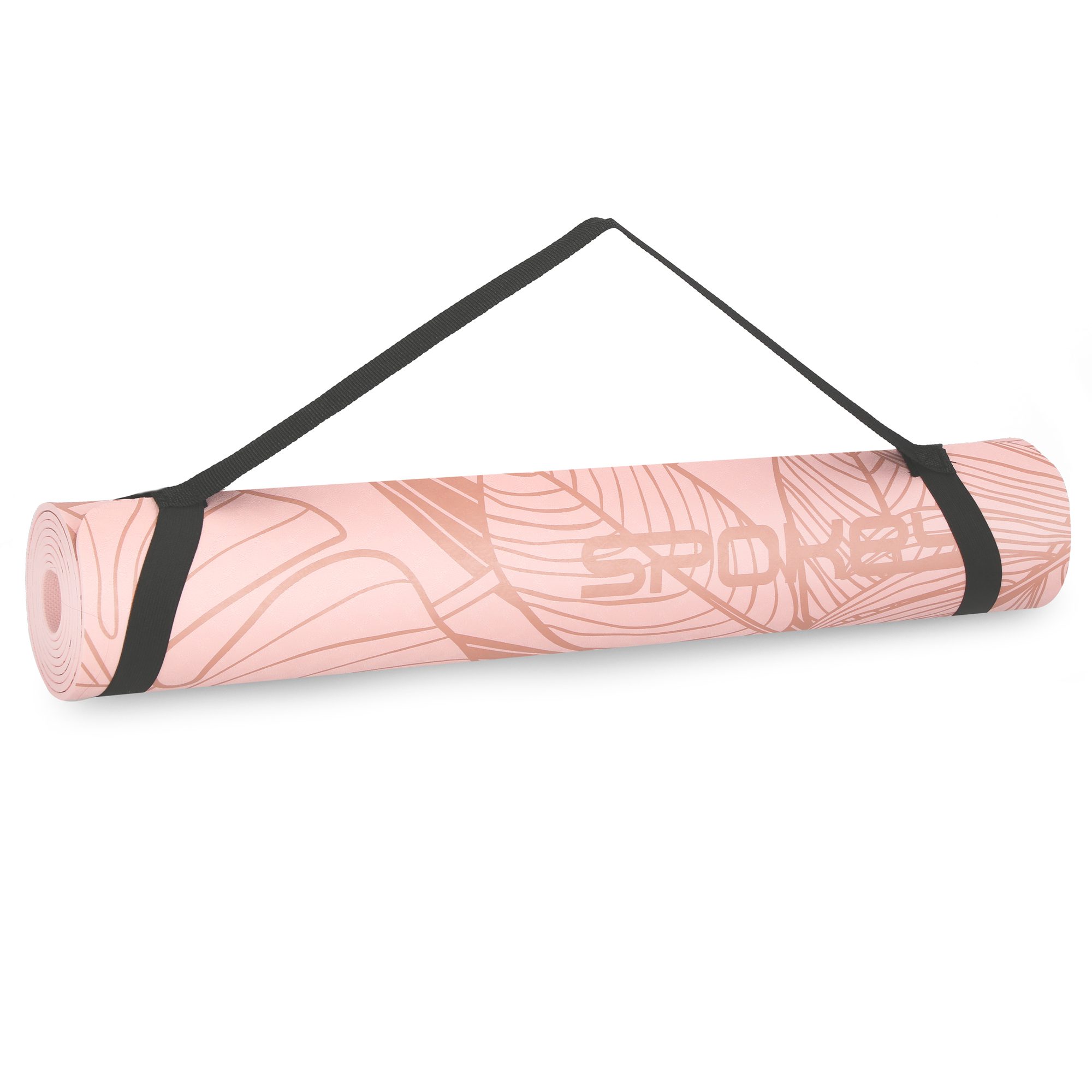 Spokey LEAF yoga mat roze 183x61 cm Spokey LEAF yoga mat roze 183x61 cm