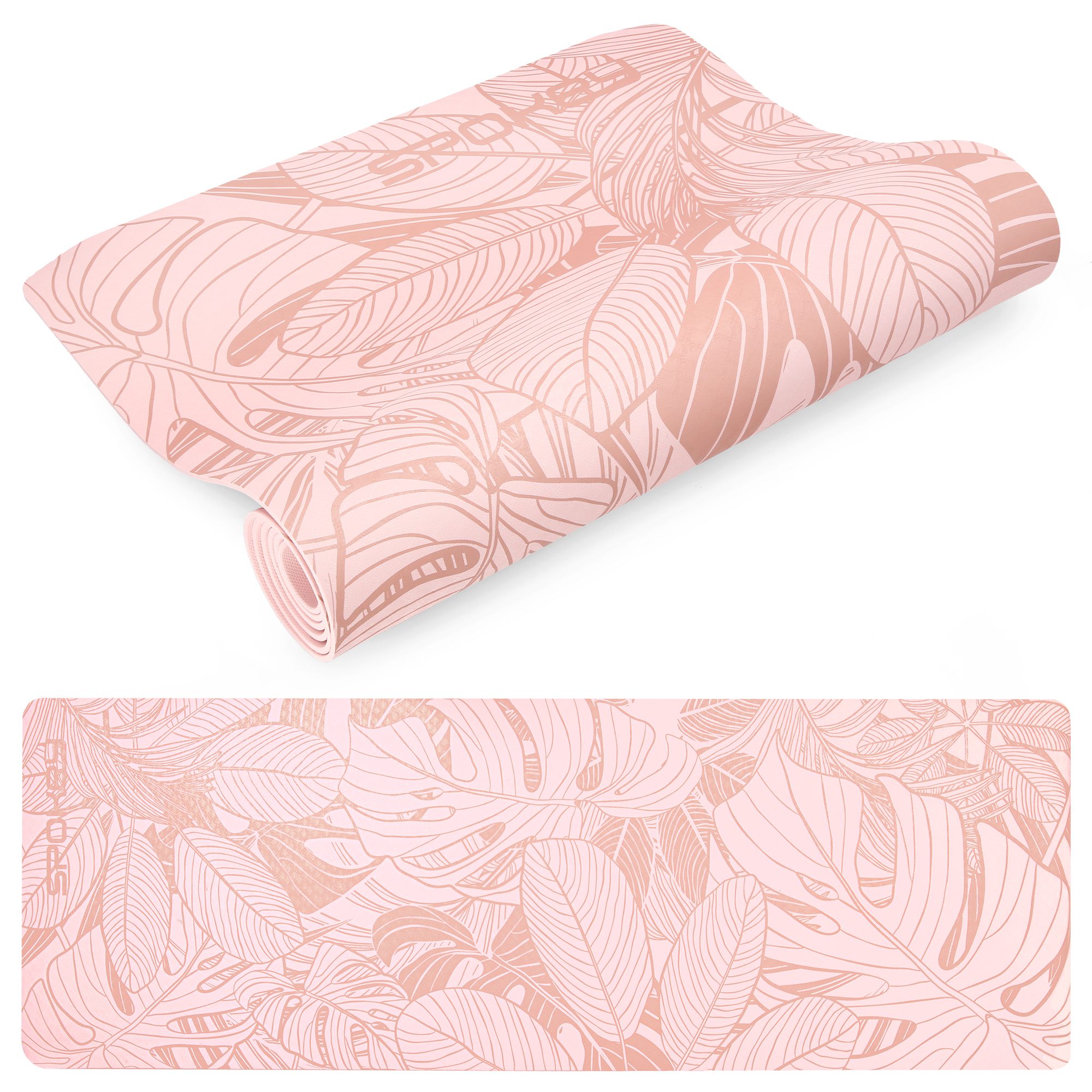 Spokey LEAF yoga mat roze 183x61 cm Spokey LEAF yoga mat roze 183x61 cm