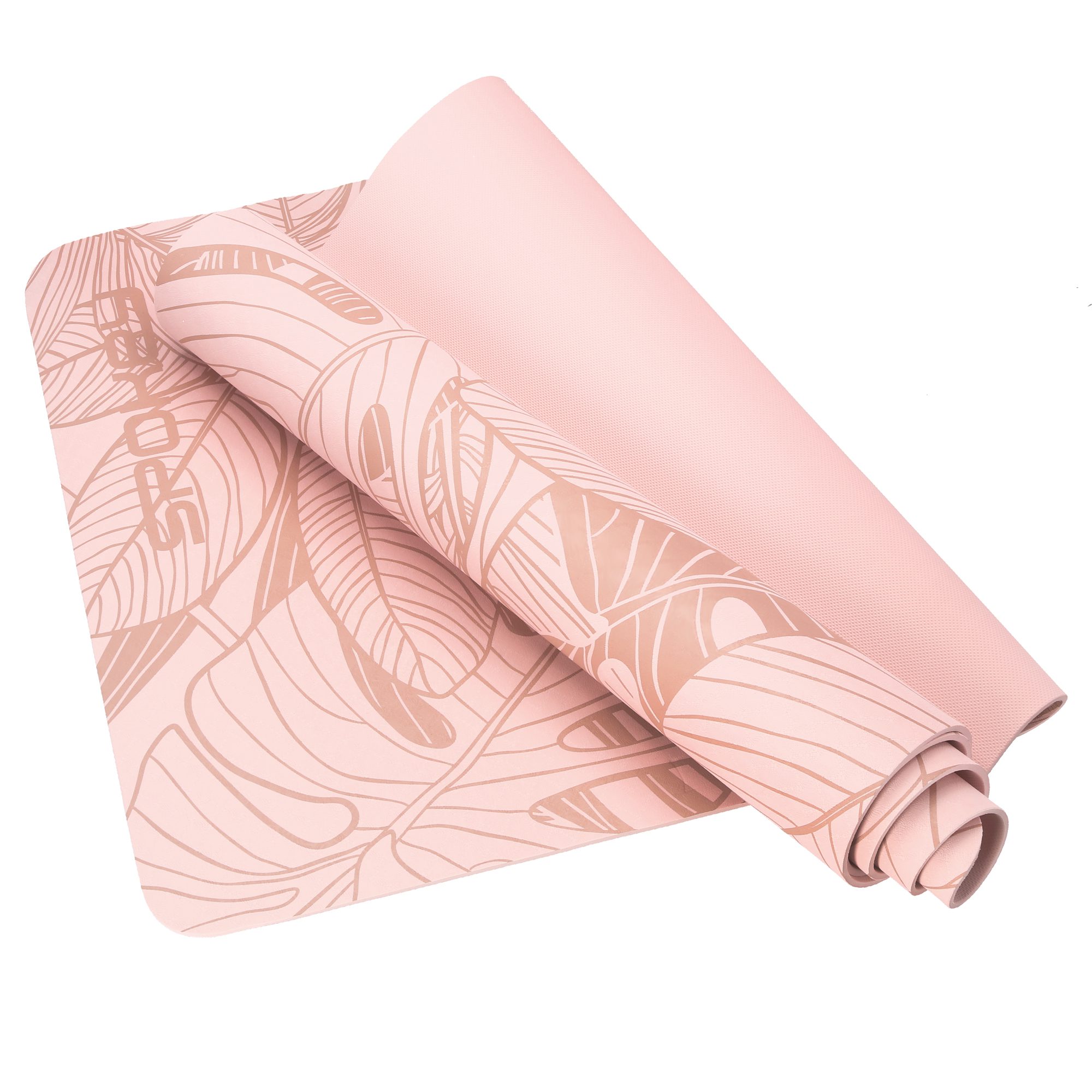 Spokey LEAF yoga mat roze 183x61 cm Spokey LEAF yoga mat roze 183x61 cm