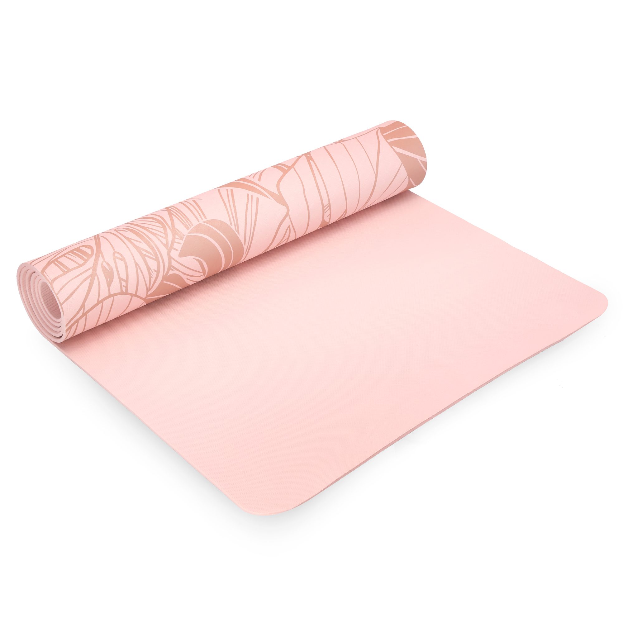 Spokey LEAF yoga mat roze 183x61 cm Spokey LEAF yoga mat roze 183x61 cm