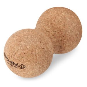 Cork massagebal voor spierontspanning - Spokey DOUBLE OAK 16x8 cm