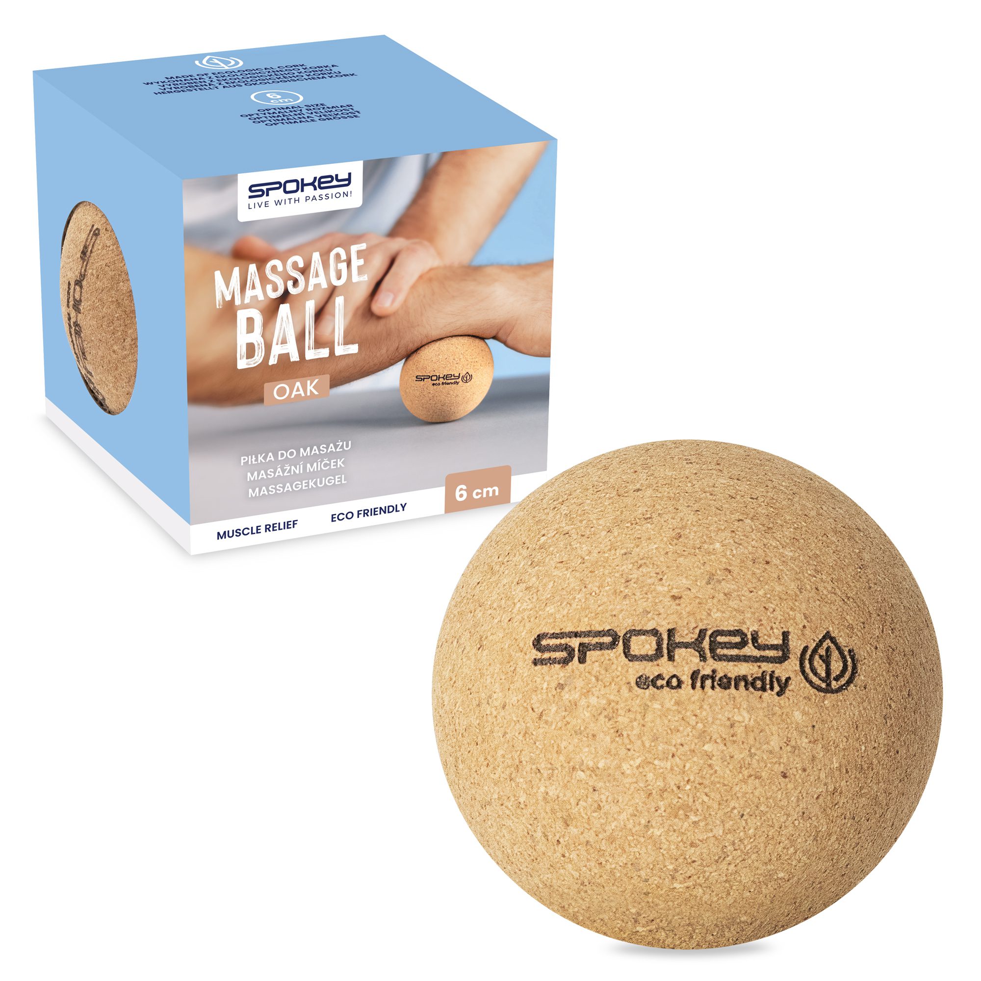 Kurk massagebal voor zelfmassage - Spokey OAK Kurk massagebal voor zelfmassage - Spokey OAK