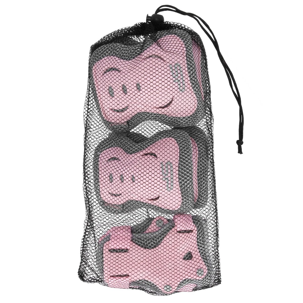 Beschermer Set – Polsbeschermers – Elleboogbeschermers – Kniebeschermers – voor kinderen - Roze / Grijs – Spokey SHIELD Beschermer Set – Polsbeschermers – Elleboogbeschermers – Kniebeschermers – voor kinderen - Roze / Grijs – Spokey SHIELD