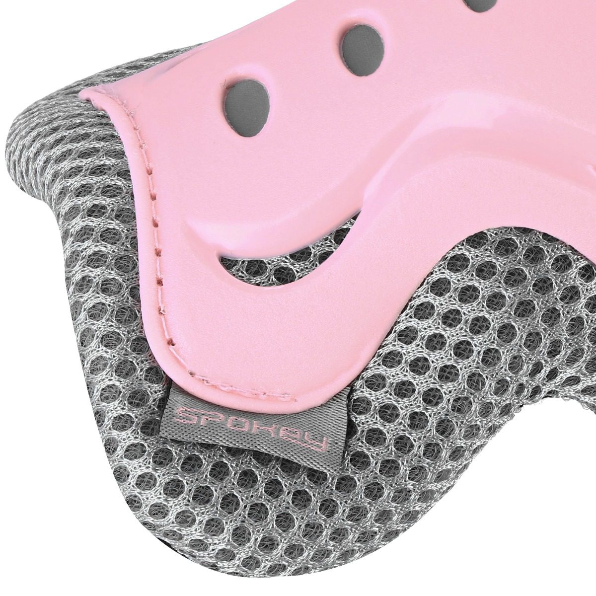 Beschermer Set – Polsbeschermers – Elleboogbeschermers – Kniebeschermers – voor kinderen - Roze / Grijs – Spokey SHIELD Beschermer Set – Polsbeschermers – Elleboogbeschermers – Kniebeschermers – voor kinderen - Roze / Grijs – Spokey SHIELD