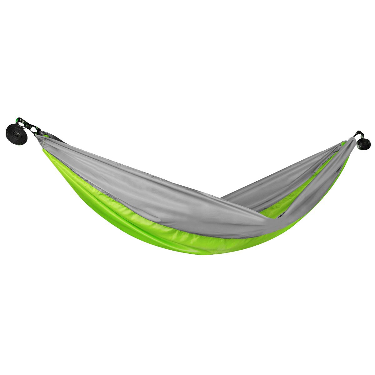 Hangmat – Lichte parachutestof – incl. karabijnhaken en riemen – 200 x 100 cm – tot 100kg – Eenpersoons – Groen / Grijs – Spokey Air Rocker Hangmat – Lichte parachutestof – incl. karabijnhaken en riemen – 200 x 100 cm – tot 100kg – Eenpersoons – Groen / Grijs – Spokey Air Rocker