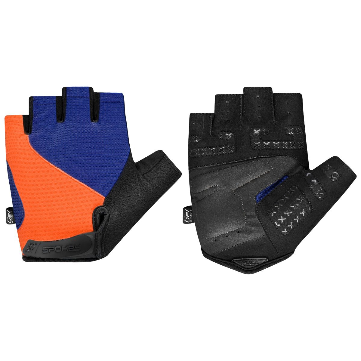 Spokey EXPERT fietshandschoenen blauw|oranje Spokey EXPERT fietshandschoenen blauw|oranje