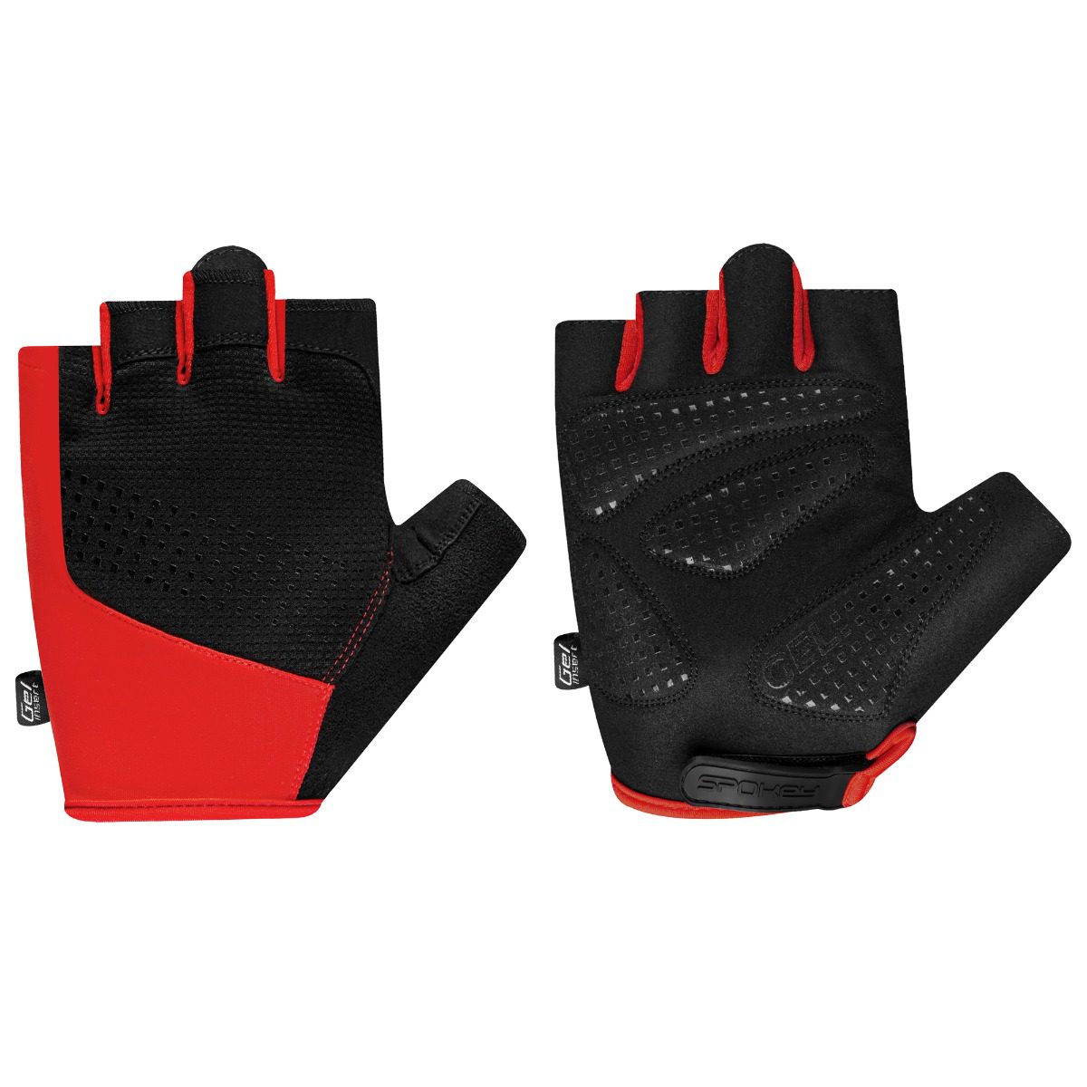 Fietshandschoenen voor heren - Zwart / Rood - Spokey Fietshandschoenen voor heren - Zwart / Rood - Spokey